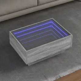 Kafijas Galdiņš Ar Led, 70X50X30 Cm, Inženierijas Koks Vidaxl