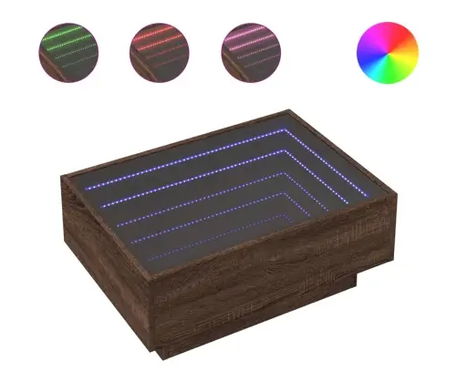 Kohvilaud Lediga, Pruun Tamm, 70 X 50 X 30 cm Tehispuit