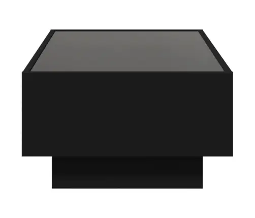 Kavos Staliukas Su Led, Juodas, 90X50X30cm Apdirbta Mediena