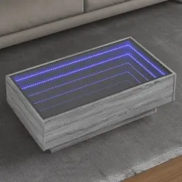 Kafijas Galdiņš Ar Led, 90X50X30 Cm, Inženierijas Koks Vidaxl