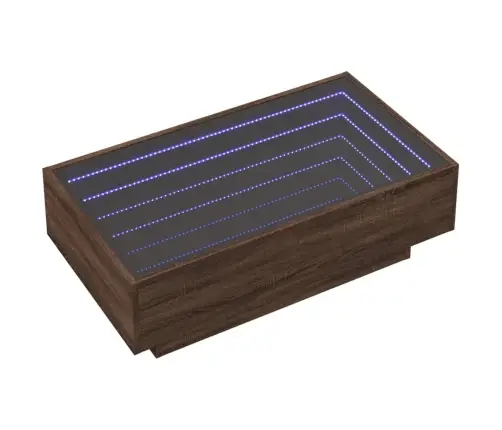 Kafijas Galdiņš Ar Led, 90X50X30 Cm, Inženierijas Koks Vidaxl