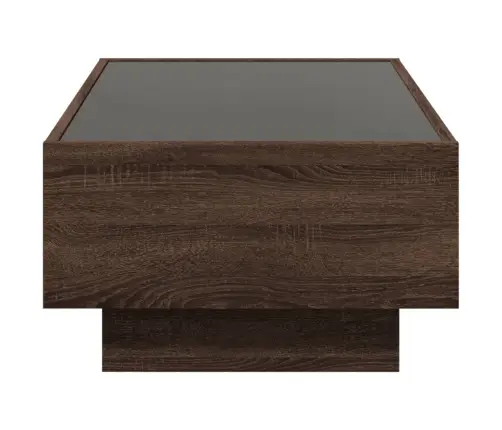 Kafijas Galdiņš Ar Led, 90X50X30 Cm, Inženierijas Koks Vidaxl