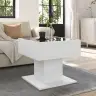 Kafijas Galdiņš Ar Led, Balts, 50X50X45 Cm, Inženierijas Koks Vidaxl