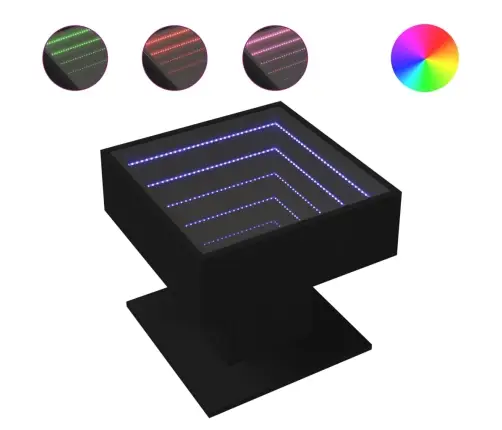 Kohvilaud Lediga, Must, 50X50X45 cm Tehispuit