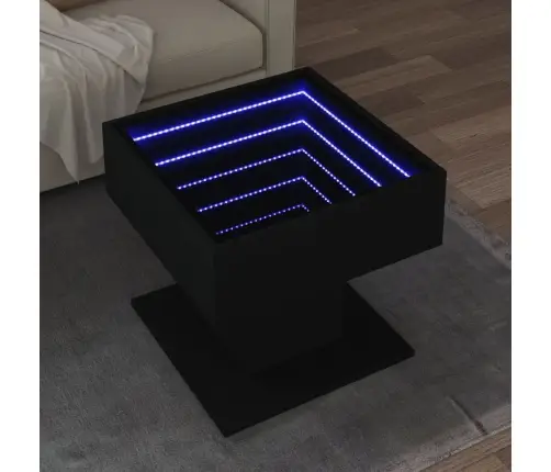 Kohvilaud Lediga, Must, 50X50X45 cm Tehispuit