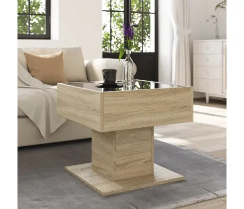 Kohvilaud Lediga, Sonoma Tamm, 50X50X45 cm Tehispuit