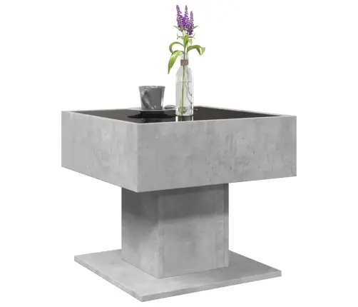 Kafijas Galdiņš Ar Led, 50X50X45 Cm, Inženierijas Koks Vidaxl