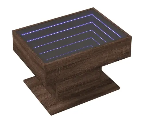 Kafijas Galdiņš Ar Led, 70X50X45 Cm, Inženierijas Koks Vidaxl