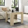 Kafijas Galdiņš Ar Led, Ozola, 53X53X45 Cm, Inženierijas Koks Vidaxl