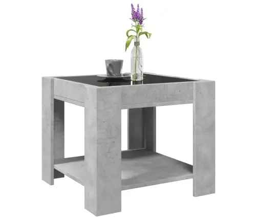 Kafijas Galdiņš Ar Led, 53X53X45 Cm, Inženierijas Koks Vidaxl