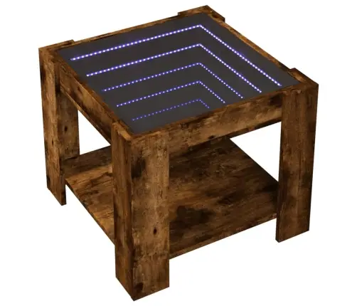Kavos Staliukas Su Led, Dūminio Ąžuolo, 53X53X45cm Mediena
