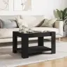 Kafijas Galdiņš Ar Led, Melns, 73X53X45 Cm, Inženierijas Koks Vidaxl