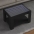 Kafijas Galdiņš Ar Led, Melns, 73X53X45 Cm, Inženierijas Koks Vidaxl