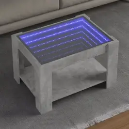 Kafijas Galdiņš Ar Led, 73X53X45 Cm, Inženierijas Koks Vidaxl