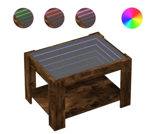 Kohvilaud Lediga, Suitsutatud Tamm, 73X53X45 cm Tehispuit