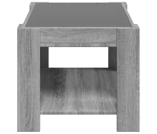 Kafijas Galdiņš Ar Led, 73X53X45 Cm, Inženierijas Koks Vidaxl