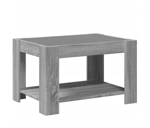 Kafijas Galdiņš Ar Led, 73X53X45 Cm, Inženierijas Koks Vidaxl
