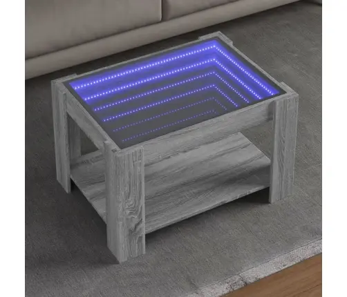 Kafijas Galdiņš Ar Led, 73X53X45 Cm, Inženierijas Koks Vidaxl
