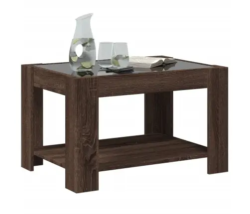 Kavos Staliukas Su Led, Rudas Ąžuolo, 73X53X45cm Mediena