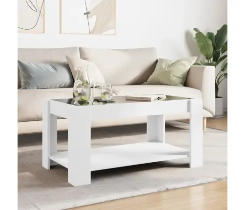 Kohvilaud Lediga, Valge, 93X53X45 cm Tehispuit