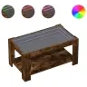 Kafijas Galdiņš Ar Led, Ozola, 93X53X45 Cm, Inženierijas Koks Vidaxl