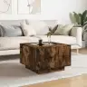 Kafijas Galdiņš Ar Led, Ozola, 60X60X40 Cm, Inženierijas Koks Vidaxl
