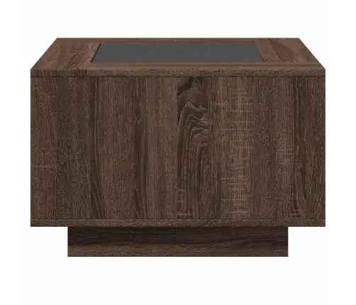 Kafijas Galdiņš Ar Led, 60X60X40 Cm, Inženierijas Koks Vidaxl