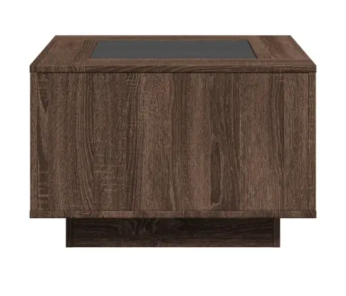 Kafijas Galdiņš Ar Led, 60X60X40 Cm, Inženierijas Koks Vidaxl