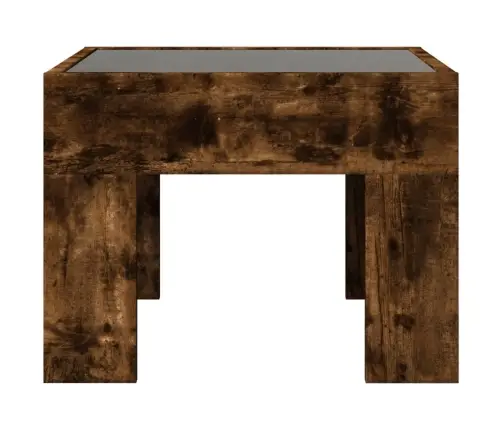 Kafijas Galdiņš Ar Led, Ozola Krāsa, 40X40X30 Cm Vidaxl