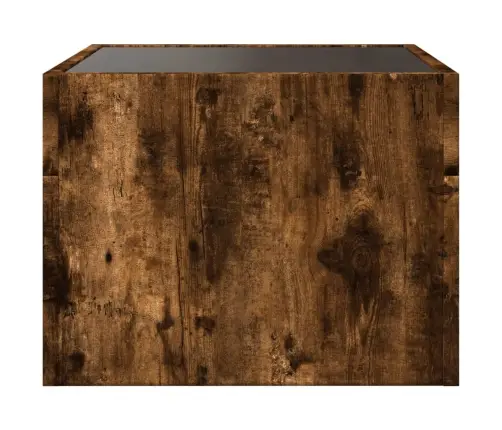 Kafijas Galdiņš Ar Led, Ozola Krāsa, 40X40X30 Cm Vidaxl