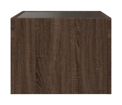 Kohvilaud Led-Tuledega, Pruun Tamm, 40X40X30 Cm