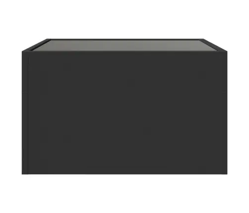 Kohvilaud Led-Tuledega, Must, 50X50X30 Cm