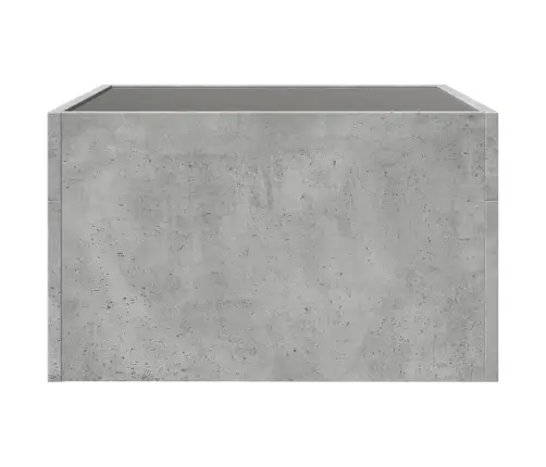 Kafijas Galdiņš Ar Led, Betona Pelēks, 50X50X30 Cm Vidaxl