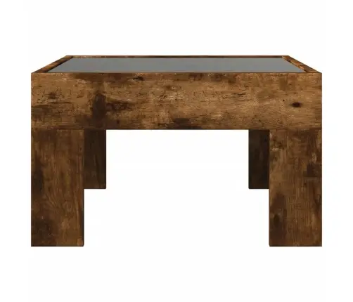 Kafijas Galdiņš Ar Led, Ozola Krāsa, 50X50X30 Cm Vidaxl