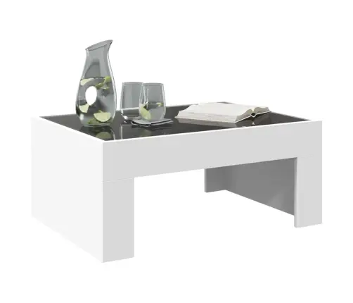 Kafijas Galdiņš Ar Led, Balts, 70X50X30 Cm Vidaxl