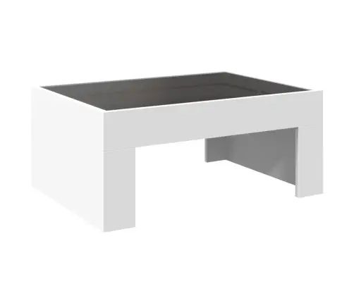 Kafijas Galdiņš Ar Led, Balts, 70X50X30 Cm Vidaxl