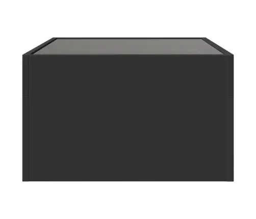 Kavos Staliukas Su Infinity Led Lemputėmis, Juodas, 70X50X30Cm