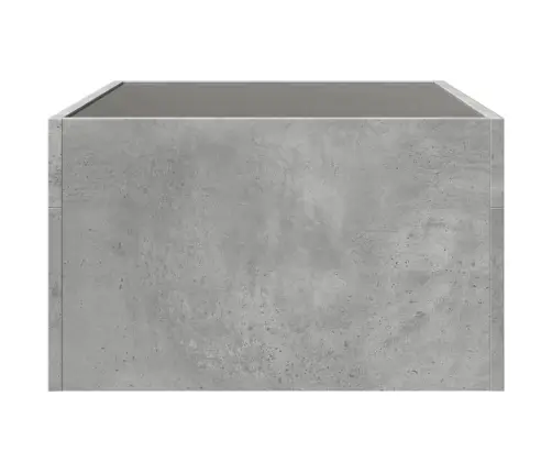 Kafijas Galdiņš Ar Led, Betona Pelēks, 70X50X30 Cm Vidaxl