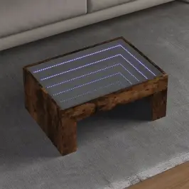 Kafijas Galdiņš Ar Led, Ozola Krāsa, 70X50X30 Cm Vidaxl