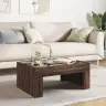 Kafijas Galdiņš Ar Led, Brūna Ozola, 70X50X30 Cm Vidaxl