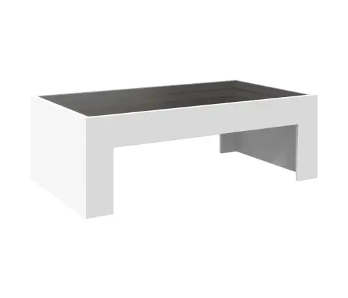 Kafijas Galdiņš Ar Led, Balts, 90X50X30 Cm Vidaxl