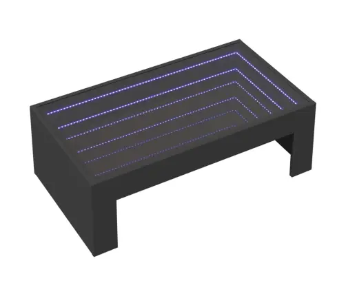 Kafijas Galdiņš Ar Led, Melns, 90X50X30 Cm Vidaxl