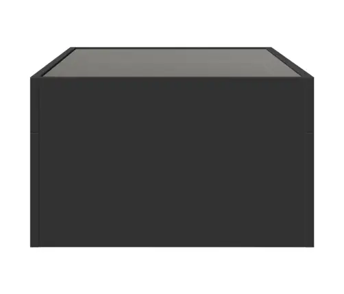 Kafijas Galdiņš Ar Led, Melns, 90X50X30 Cm Vidaxl