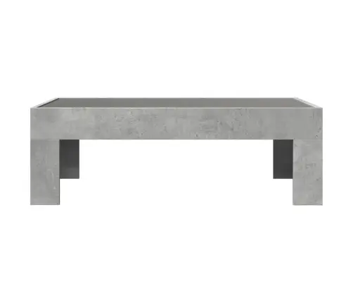 Kafijas Galdiņš Ar Led, Betona Pelēks, 90X50X30 Cm Vidaxl