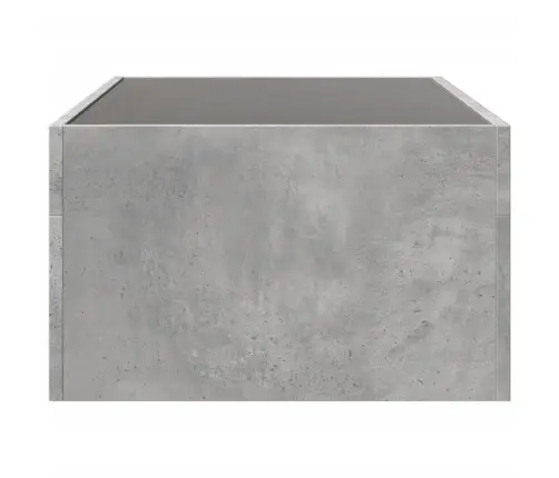 Kafijas Galdiņš Ar Led, Betona Pelēks, 90X50X30 Cm Vidaxl