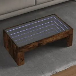 Kafijas Galdiņš Ar Led, Ozola Krāsa, 90X50X30 Cm Vidaxl