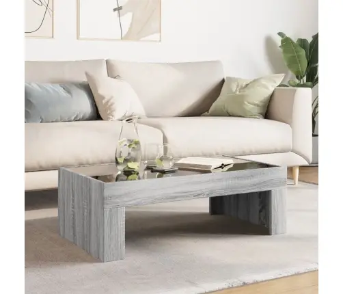 Kohvilaud Led-Tuledega, Hall Sonoma Tamm, 90X50X30 Cm Kohvilaud Led-Tuledega, Hall Sonoma Tamm, 90X50X30 Cm