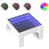 Kafijas Galdiņš Ar Led, Balts, 50X53X30 Cm Vidaxl