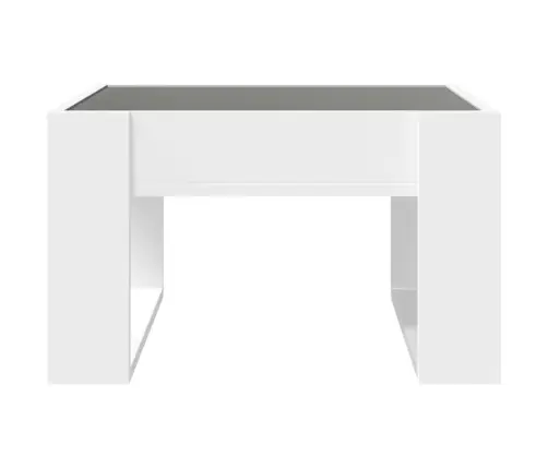 Kafijas Galdiņš Ar Led, Balts, 50X53X30 Cm Vidaxl