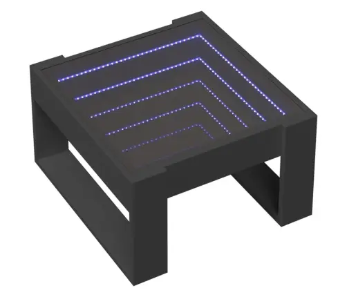 Kafijas Galdiņš Ar Led, Melns, 50X53X30 Cm Vidaxl